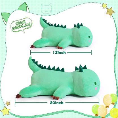 Sleepy Dino the green dinosaur