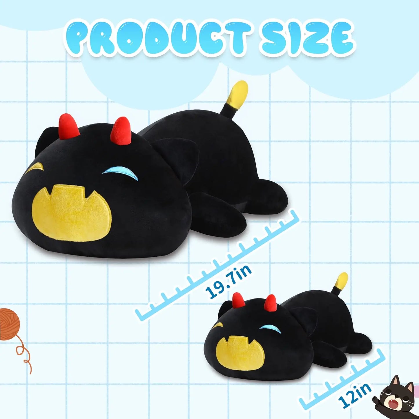 Sleepy Ember the Black Cat