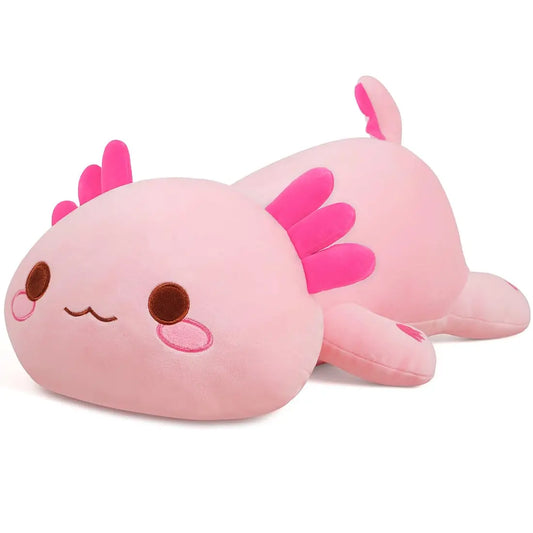 Sleepy Blossom the Pink Axolotl