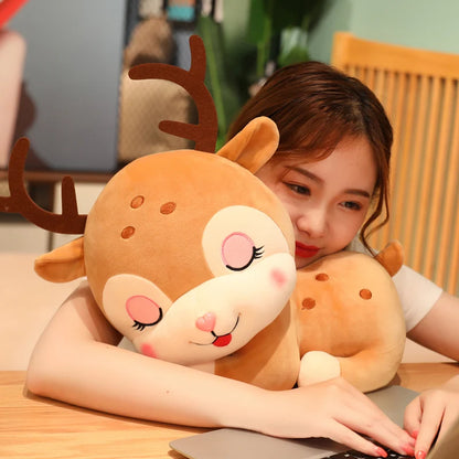 Happy & Sleepy Deer Plush
