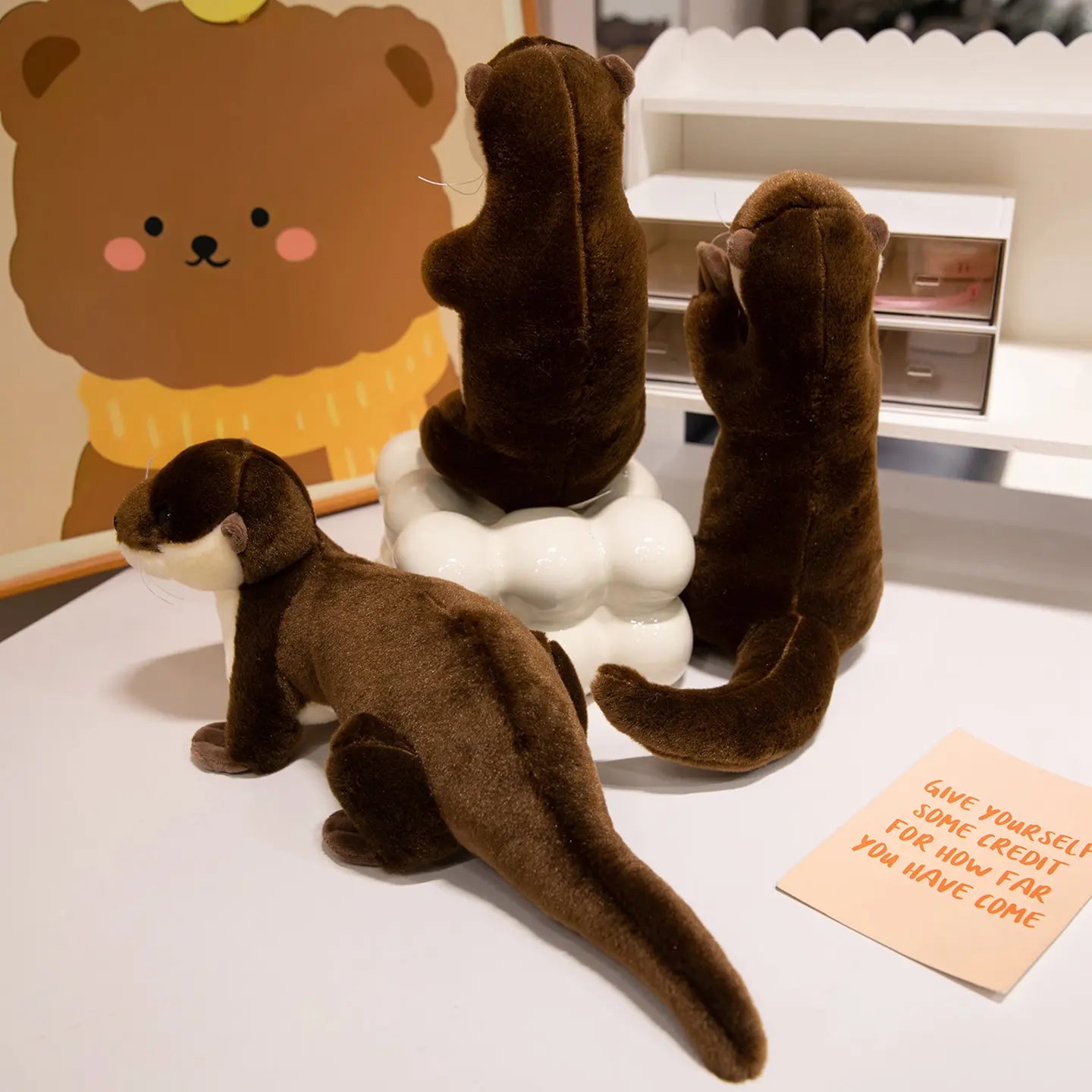 Cute 10" Otter Plush Stuffed Animal