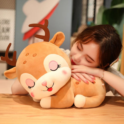 Happy & Sleepy Deer Plush