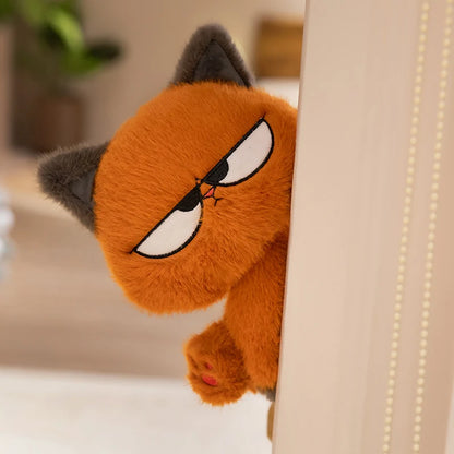 Grumpy Orange Cat Stuffed Animal